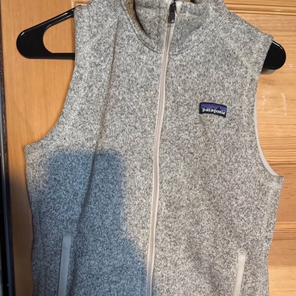 Patagonia Heathered Gray Zip-Up Vest